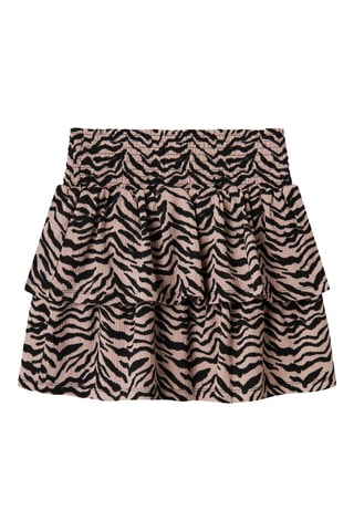 Saia com folhos - Malva e preto - Name It Kids