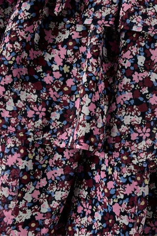 Saia com folhos - Rosa e preto - Name It Kids