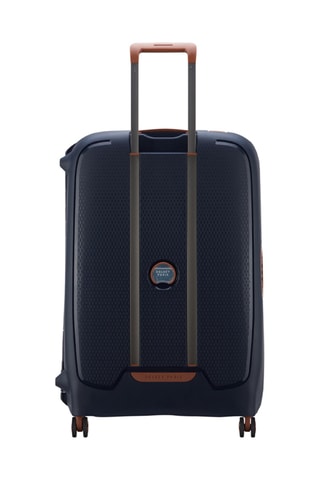 Mala de grande volume Moncey - 76 cm - Azul e castanho