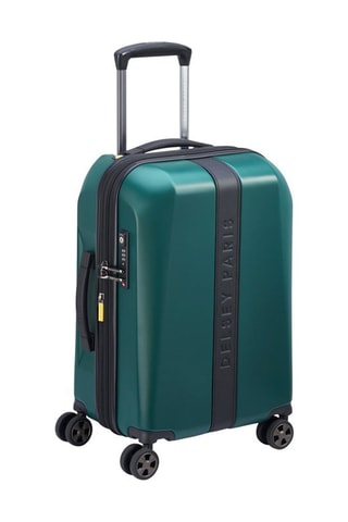 Rekbare Handbagagetrolley Promenade Hard 2.0 (S) - Dennengroen - Groen en roze