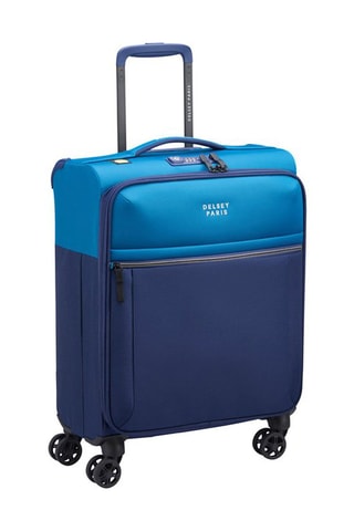 Uitschuifbare Handbagagetrolley Brochant 3 - 55 cm - Blauw