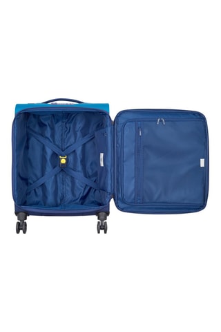 Uitschuifbare Handbagagetrolley Brochant 3 - 55 cm - Blauw