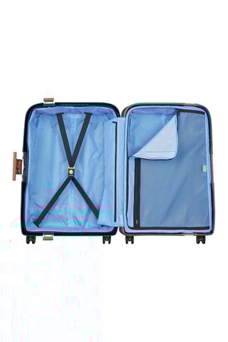 Mala média Moncey - 69 cm - Azul e castanho