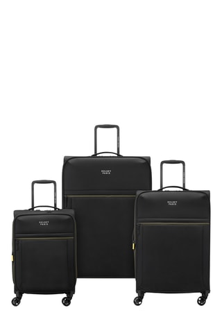 Conjunto de 3 malas Brochant (S/M/L) - Preto - 55/67/78 cm