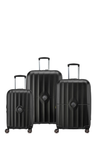 Conjunto de 3 malas Carrousel (S/M/L) - Preto - 55/68/77 cm