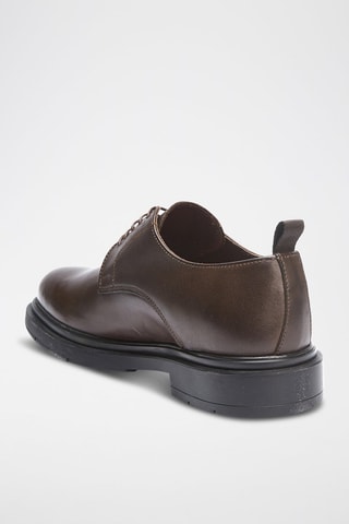 Derbies em couro - Castanho-escuro