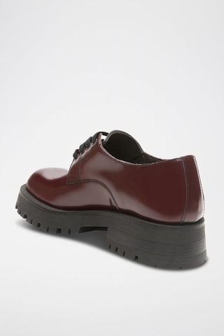 Leren Derby's Regular 
Bordeauxrood