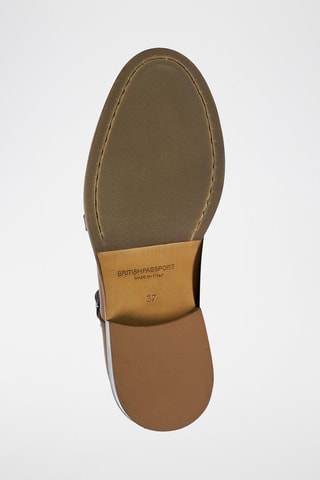 Leren Derby's - Kaki