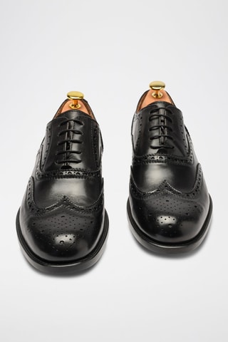 Richelieus em couro Regular - Preto