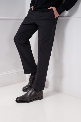 Richelieus em couro Regular - Castanho-escuro