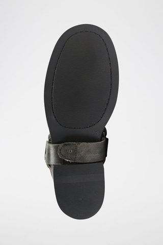 Botas em couro Biker - Preto