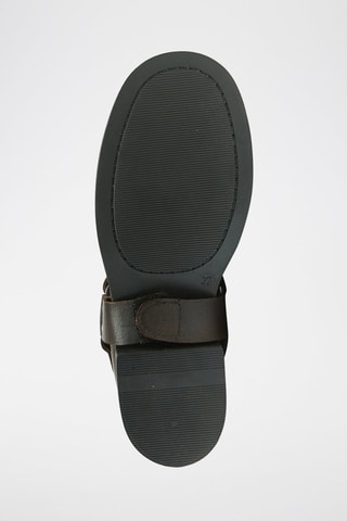 Botas em couro Biker - Castanho