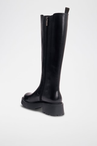 Botas regular em couro - Preto