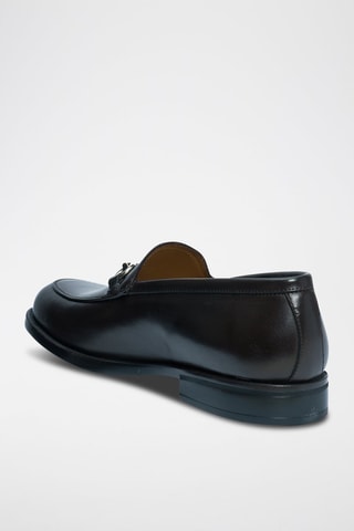 Mocassins em couro - Castanho