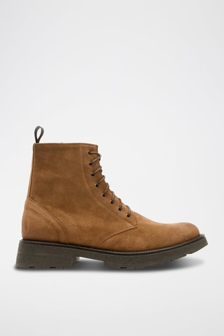 Botins em couro Camel