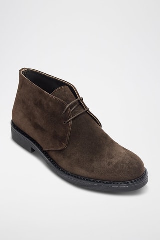 Botins em nobuck Chukka Castanho-escuro