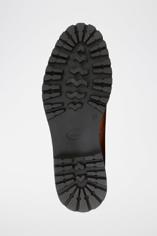 Botins em couro Wing Cap Camel