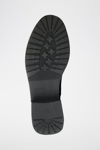 Botins regular em couro - Castanho-escuro