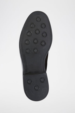 Botins Chelsea em couro - Castanho-escuro