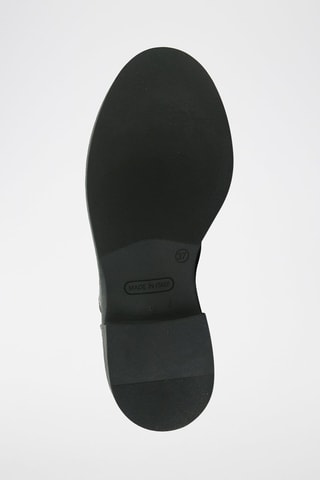 Botins regular de couro - Castanho