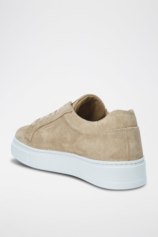 Sapatilhas em nobuck Regular - Bege