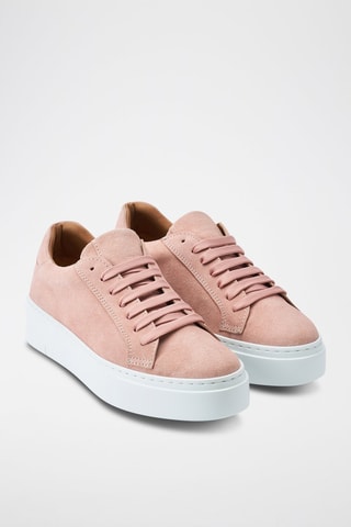 Sapatilhas em nobuck Regular - Rosa