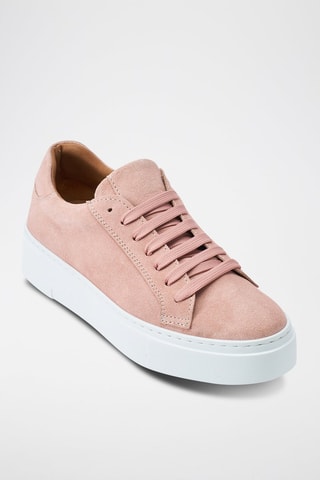 Sapatilhas em nobuck Regular - Rosa