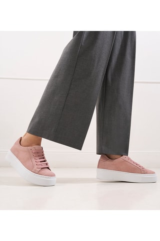 Sapatilhas em nobuck Regular - Rosa