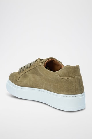 Sapatilhas em nobuck Regular - Castanho