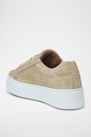 Sapatilhas em nobuck Regular - Bege
