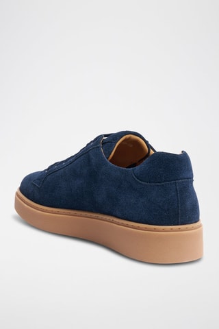 Sapatilhas em nobuck - Azul-marinho