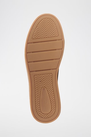 Sapatilhas regular em couro - Camel