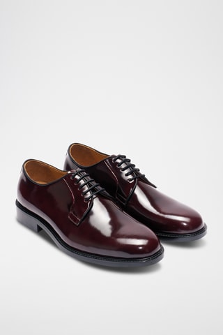 Derbies de couro envernizado Mckay - Bordô