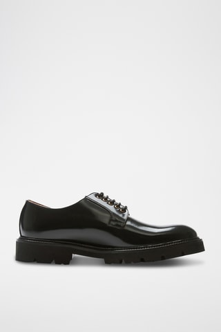 Derbies de couro envernizado Clement - Preto