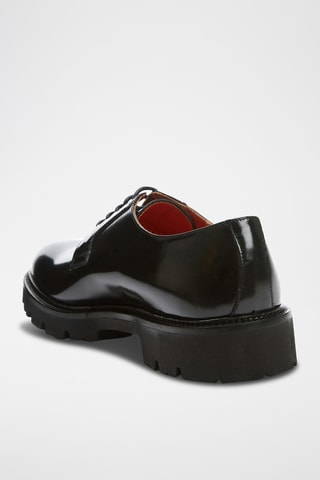 Derbies de couro envernizado Clement - Preto