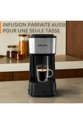 Cafetière à filtre polyvalente en acier inoxydable - 0,44 l - 1000 W