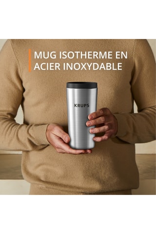Cafetière à filtre polyvalente en acier inoxydable - 0,44 l - 1000 W