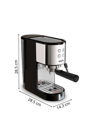 Cafetière expresso manuelle en acier inoxydable - 1 l