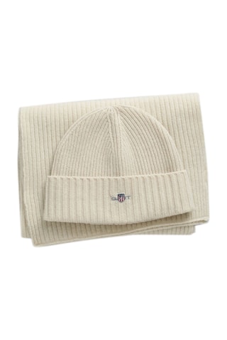 Ensemble accessoires en laine - Crème