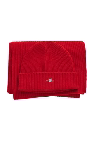 Ensemble accessoires en laine - Rouge