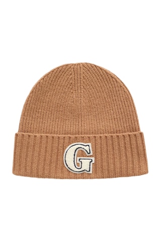 Bonnet en laine - Beige foncé