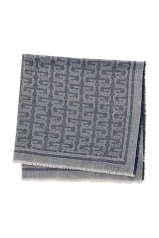 Écharpe en laine mérinos - Bleu