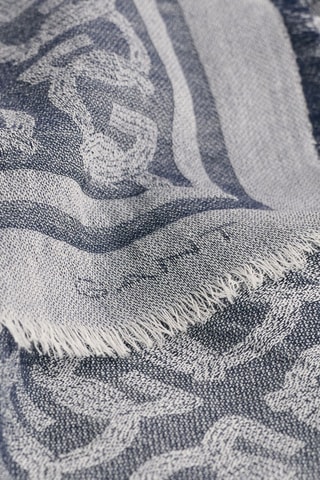 Écharpe en laine mérinos - Bleu