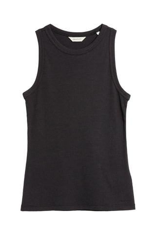 Top slim sans manches - Noir