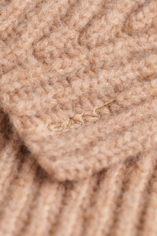 Cache-col en laine mérinos - Beige