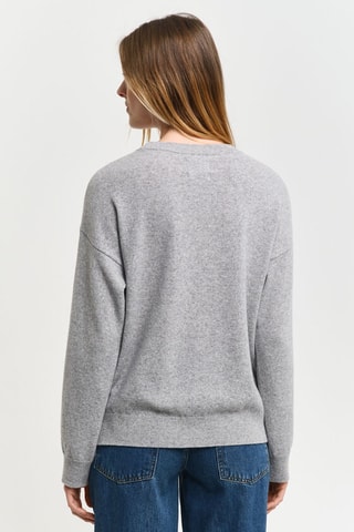 Pull regular en laine - Gris