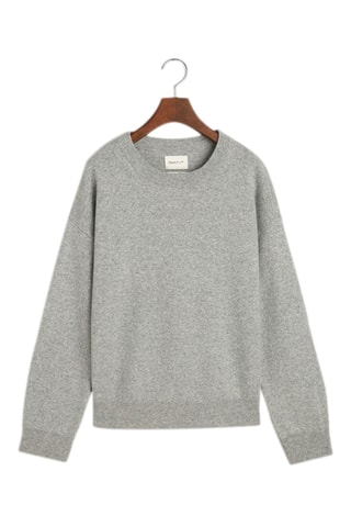 Pull regular en laine - Gris