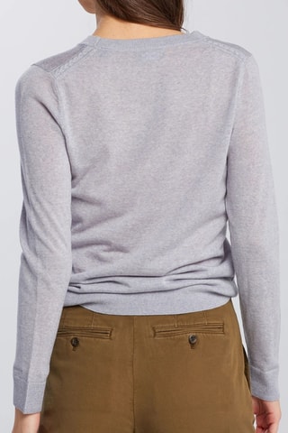 Pull relaxed en laine mérinos - Gris clair