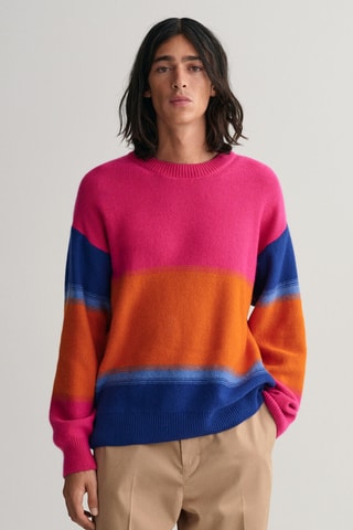 Pull oversize en laine - Rose