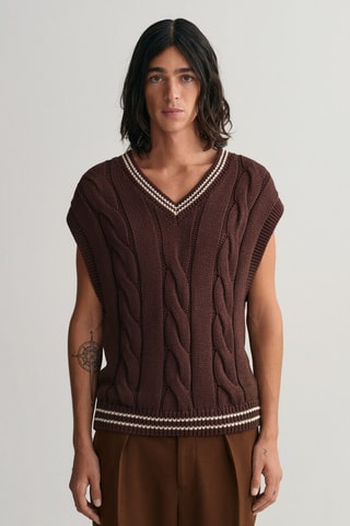 Pull sans manches - Marron